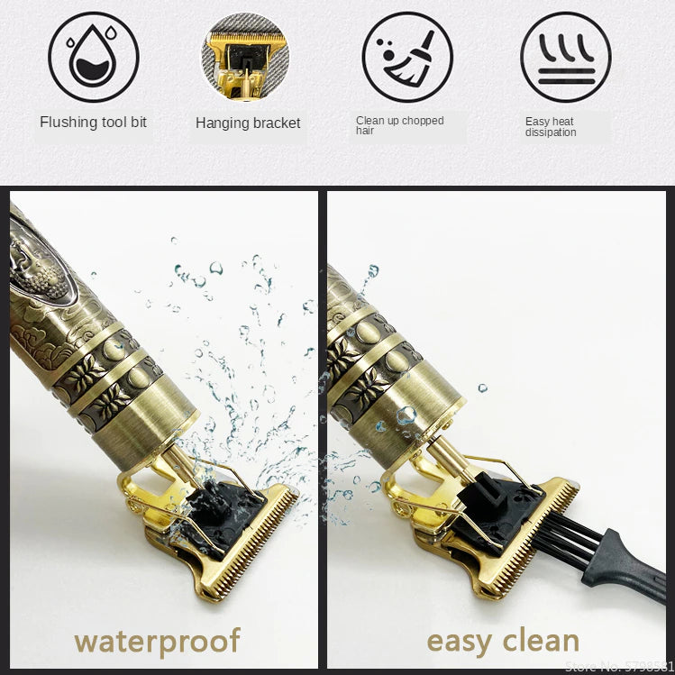 Premium Vintage T9 Hair Trimmer Gold (50% OFF TODAY)