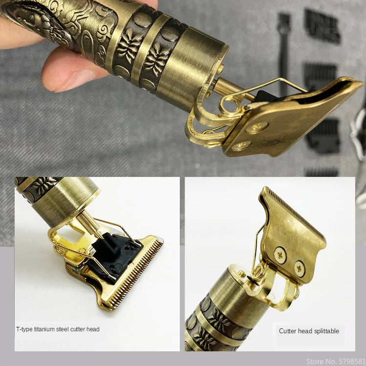 Premium Vintage T9 Hair Trimmer Gold (50% OFF TODAY)